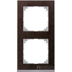 Merten Decor-Rahmen 2-fach Wenge/aluminium MEG4020-3671