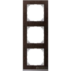 Merten MEG4030-3671 M-Pure Decor-Rahmen 3fach Wenge/alu