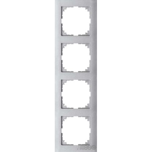 Bild: Merten Rahmen 4fach aluminium MEG4040-3660