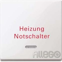 Merten Wippe Kontr.Fenster pws/gl Aufdruck Heizung 435119