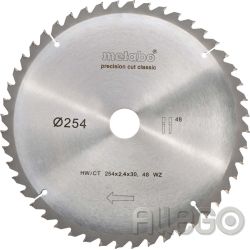 Metabo Kreissägeblatt HW/CT 254 x 30 mm, 48 WZ 628061000