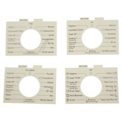 Ofenblende für Bosch 12022468 Ofentür, Glas, weiß