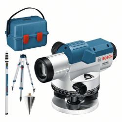 Optisches Nivelliergerät GOL 20 G Professional, mit Baustativ (blau, Koffer, Maß