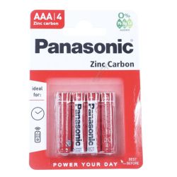 Panasonic AAA-Batterien R03RZ4BP für Staubsauger 4er Blister