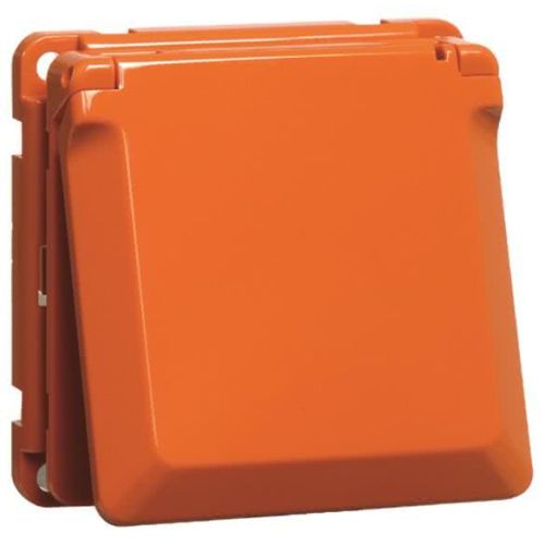 Bild: PEHA SCHUKO-Steckdose orange 16A 250V Abdeckung D 6711.33 K