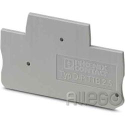 Phoenix Abschlussdeckel D-PTTB 2,5 LxB: 68x2,2mm grau Phoenix Abschlussdeckel D-