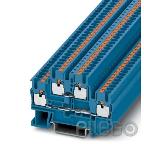 Bild: Phoenix Doppelstock-Klemme blau PTTB 2,5 BU 0,14-4mm² AWG: 26-12 B:5,2mm Push-in