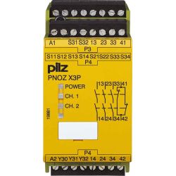 Pilz Not-Aus-Schaltgerät 24-240ACDC3n/o1nc1 PNOZ X3P #777313