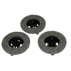 Polierbürstensatz für DeLonghi Staubsauger VT504703 Filz, 3-teilig