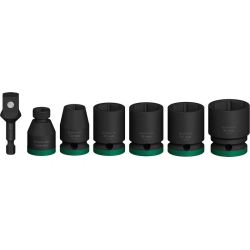 PRO Impact Steckschlüsseleinsatz-Set 1/2", 7-teilig (schwarz, Standard)