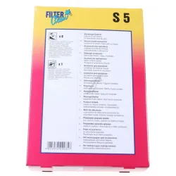 S5 Beutel für Staubsauger Filterclean 000045K 8 Stück + 1 Motorfilter