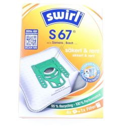 S67-Beutel für Melitta Staubsauger 6778488 Airspace Green Line 4er Pack