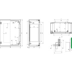 SARE Wandschrank 7035 647X436X250 O.MP