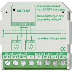 Schalk Motor-Gruppen-Relais MGR U2 230V AC 2 Wechsler 5A Schalk Motor-Gruppen-Re
