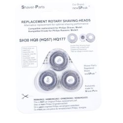 Scherkopf-Set für Philips Rasierer HQ8/50 Newspeak 422203626411 3 Stück