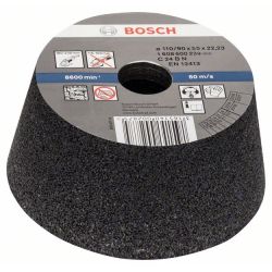 Schleiftopf konisch, für Stein / Beton, Ø 110mm (Bohrung 22,23mm, C 24 L5 BRT)