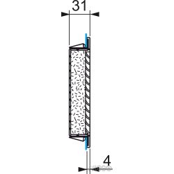 Schneider Austrittsfilter 125x125mm RAL7035 NSYCAG125LPF