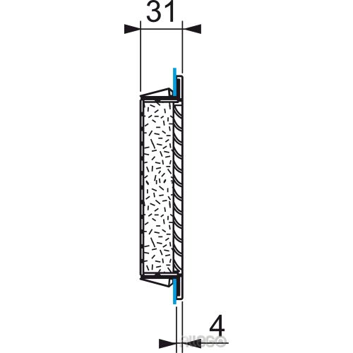 Bild: Schneider Austrittsfilter 125x125mm RAL7035 NSYCAG125LPF