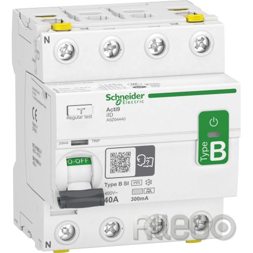 Bild: Schneider FI-Schalter 4P 40A 300mA A9Z64440