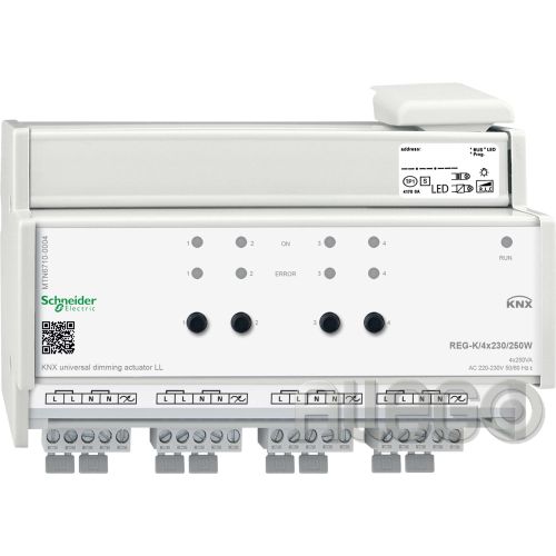 Bild: Schneider KNX Universal-Dimmaktor LL REG-K/4x23 MTN6710-0004