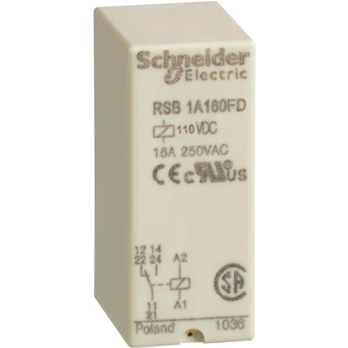 Bild: Schneider Schnittstellenrelais 110V DC RSB1A160FD