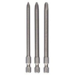 Schrauberbit-Set Extra Hard, 89mm, PH 1, PH 2, PH 3 (3-teilig)