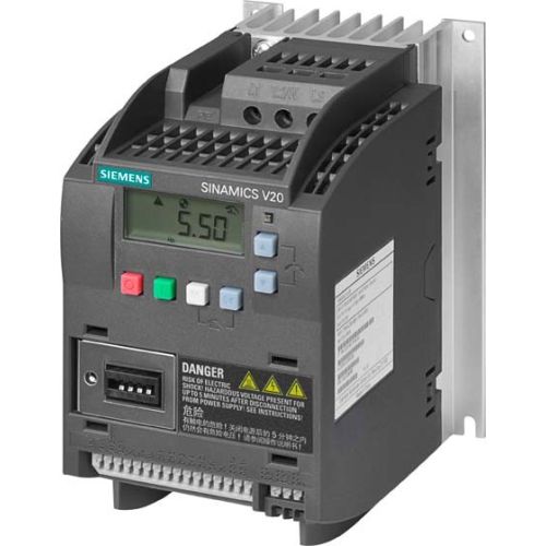 Bild: SIEM Sinamics V20 6SL3210-5BE15-5UV0 3AC380-480V -15/+10% Leistung: 0,55kW