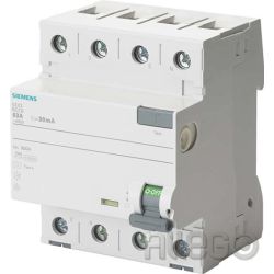 Siemens FI-Schutzschalter Typ A, 100mA , 40A 5SV3444-6