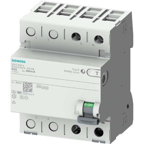 Bild: Siemens FI-Schutzschalter Typ B, 30mA , 63A 5SV3326-4