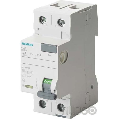 Bild: Siemens IS FI-Schutzschalter 25A,1+N,30mA,230V 5SV3312-6KL