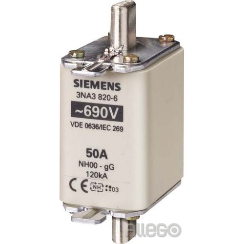 Bild: Siemens NH-Sicherungseinsatz Gr.00 63A 690V 3NA3822-6