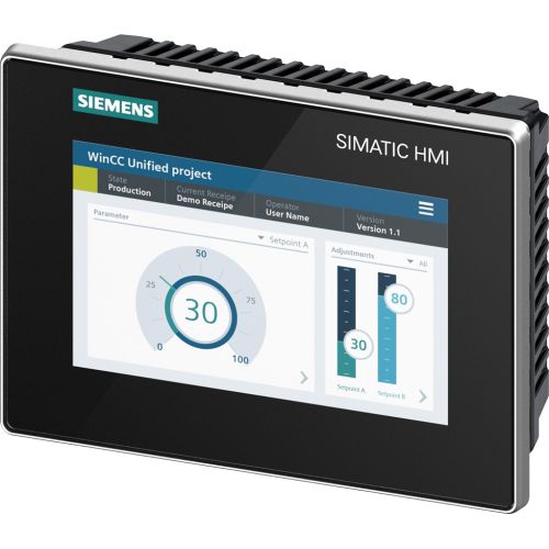 Bild: Siemens SIMATIC HMI 6AV2128-3GB06-0AX1 MTP700 Unif.Comfort Panel Touchbedienung