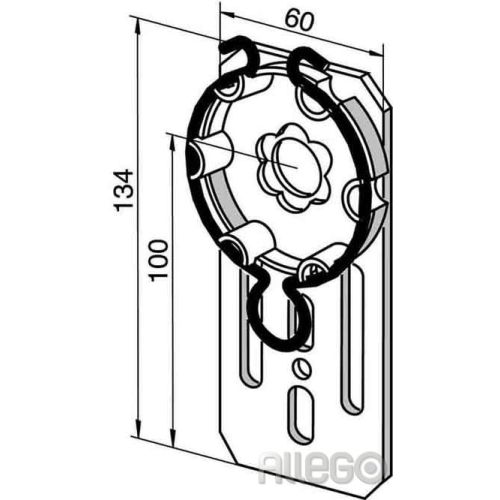 Bild: SOMFY Antriebslager für LT50 Antriebe 9703948