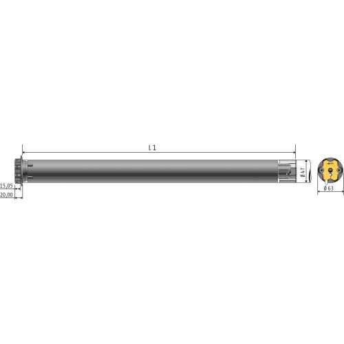 Bild: SOMFY Funkeinsteckantrieb io 15/17 SW 60 SSO-RS100 #1039966