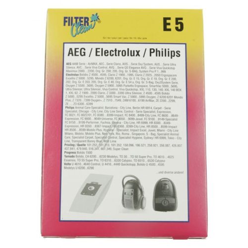 Bild: Staubbeutel für Staubsauger Filterclean 000282K 5er Pack