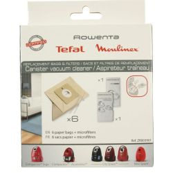 Staubsaugerbeutel-Set für Rowenta Staubsauger ZR003901 6 Beutel + 2 Mikrofilter