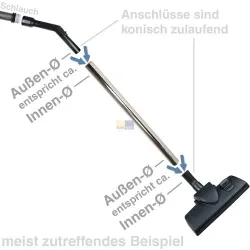 Staubsaugerschlauch Hoover 35601055 D122 Candy Hoover, Hoover