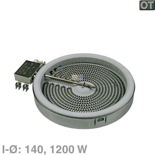 Bild: Strahlheizkörper 140mmØ 1200W 230V 160351