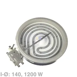 Strahlheizkörper 140mmØ 1200W 230V EGO 10.74631.004 für Herd
