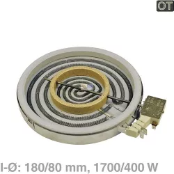 Strahlheizkörper 180/80mmØ 1700/400W 230V 00675203 675203 Bosch, Siemens, Neff