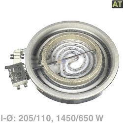 Strahlheizkörper 205/110mmØ 1450/650W 230V EGO 10.71261.004