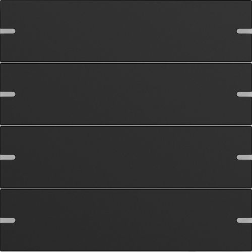 Bild: Tastwippe KNX 4f sw mt Metall Alu4f