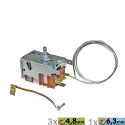 Thermostat Bosch 00167231 Danfoss 077B6510 mit Brückungskabel für Kühlschrank