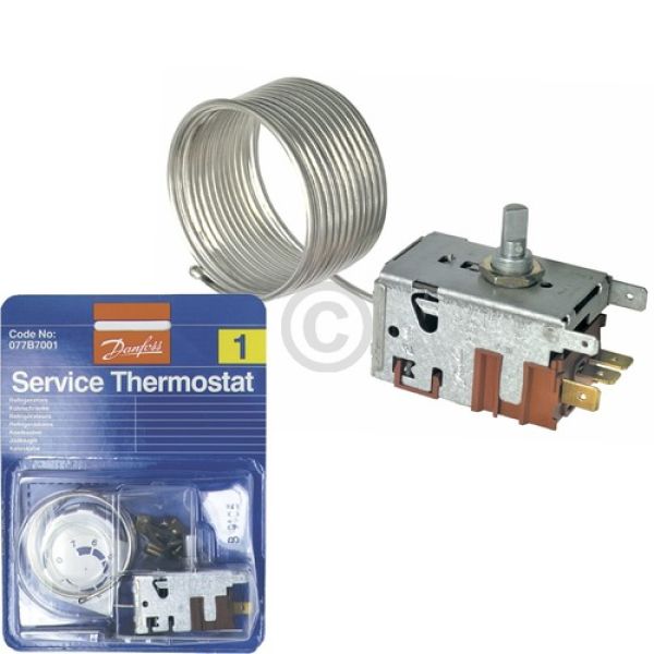 Thermostat Danfoss Nr 1 077B7001 Universal für Kühlschrank mit normaler