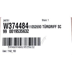 Türgriff für Ofen Bosch Siemens 11052690 schwarz, Metall