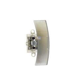 Türgriff silber glänzend Bauknecht 481249818384 für Waschmaschine