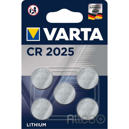 Bild: VARTA Batterie Electronics 3,0V/160mAh/Lithium CR 2025 Bli.5
