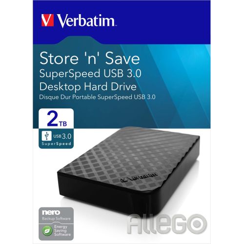 Bild: Verbatim Festplatte 2TB USB3.0 extern 3,5