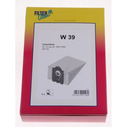 Bild: W39-Beutel für Staubsauger Filterclean 000767K 3er-Pack