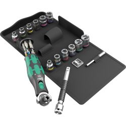 Wera 8009 Zyklop Pocket Set 4 metrisch/Imperial